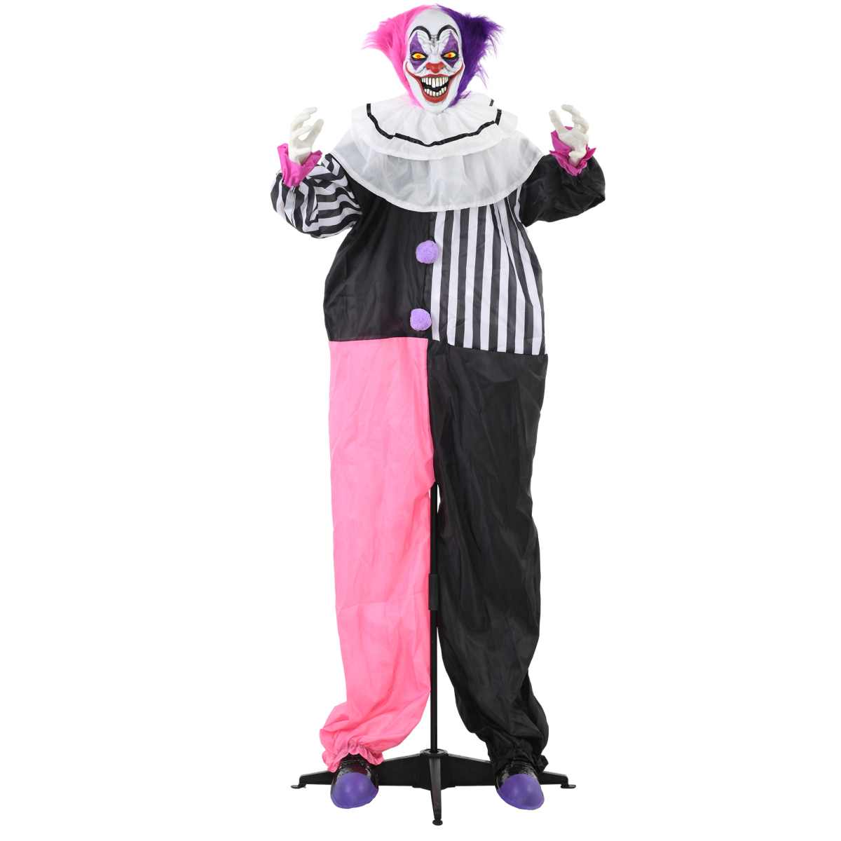 Halloween Clown Animatronic with Light-Up Eyes Halloween Clown Animatronic with Light-Up Eyes