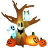 2.4m LED Halloween Inflatable Tree with Ghost, Pumpkins & Owl 2.4m LED Halloween Inflatable Tree with Ghost, Pumpkins & Owl