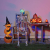 vidaXL Halloween Skeleton White 155 x 38.5 cm Polypropylene