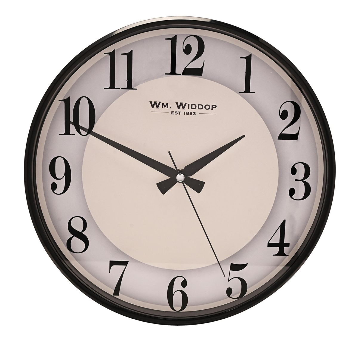 Wm Widdop 31CM White Dial Slim Line Wall Clock W9807 Wm Widdop 31CM White Dial Slim Line Wall Clock W9807
