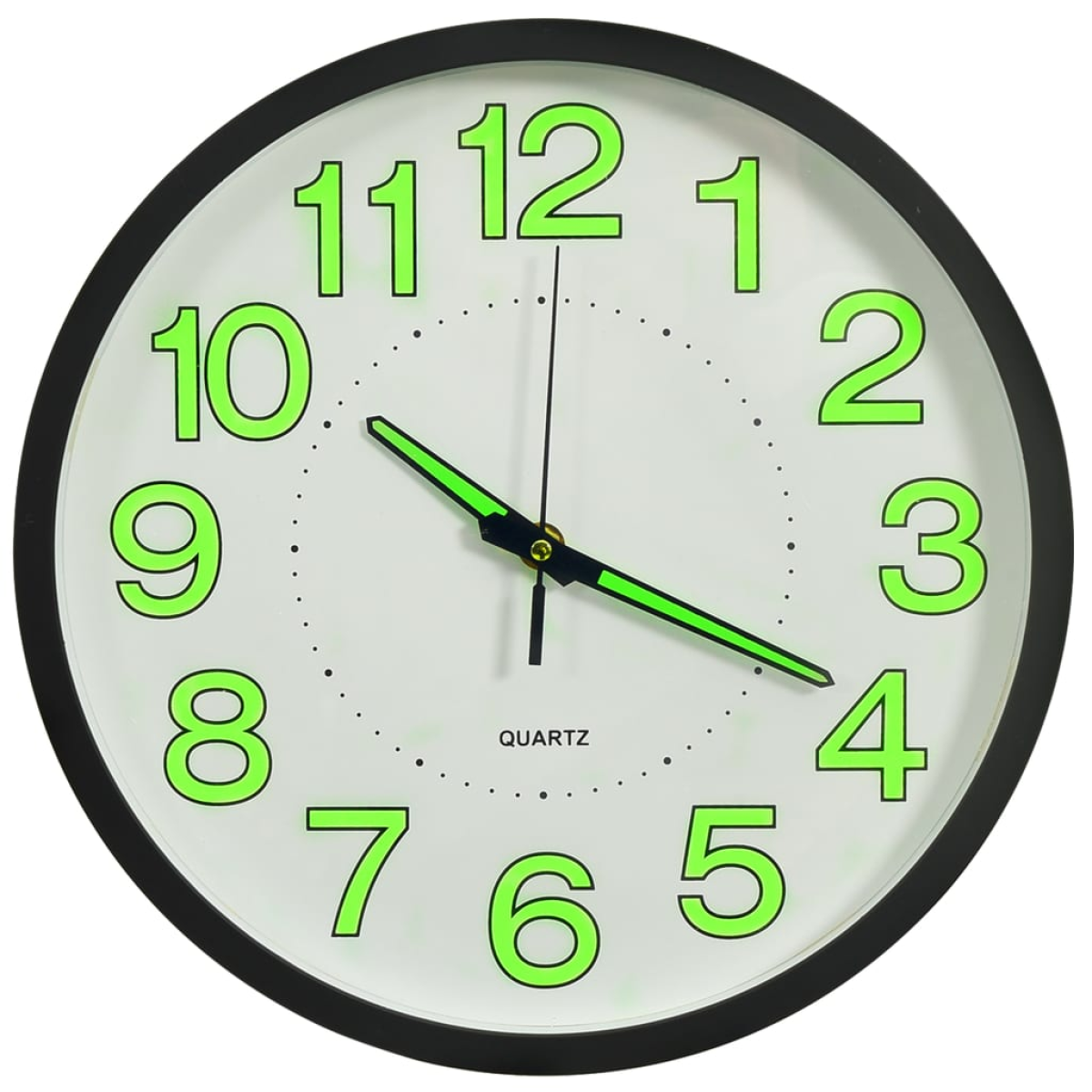 vidaXL Luminous Wall Clock Black 30 cm vidaXL Luminous Wall Clock Black 30 cm