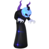 7ft LED Halloween Inflatable Horned Ghost with Flame Effect 7ft LED Halloween Inflatable Horned Ghost with Flame Effect