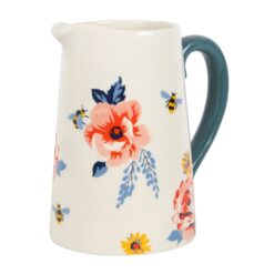 Alternative view of 17cm Bee-utiful Floral Ceramic Flower Jug