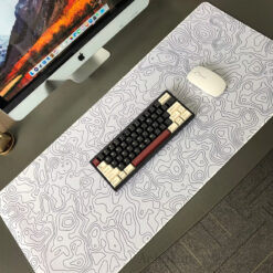 Alternative view of Black and White Large HD Mouse Pad, Art Desk Mat for PC, Keyboard, Office use