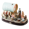 Hand Painted Gypsy Camp Scene Figurine with Caravan